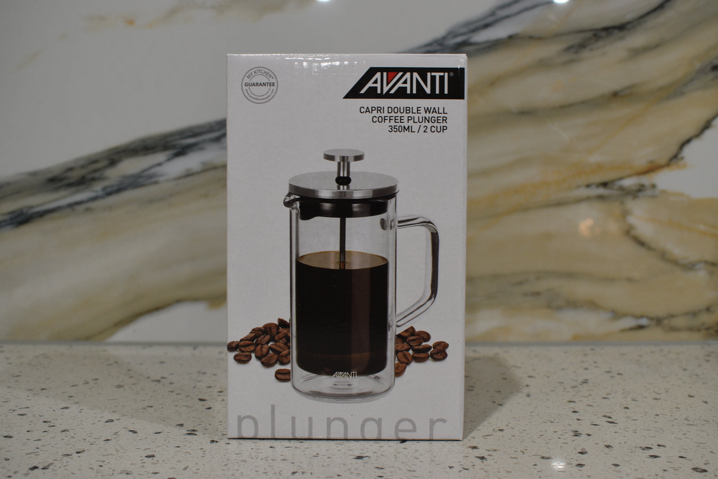 Avanti Capri Double Wall Coffee Plunger, 2 Cup/350 ml Capacity